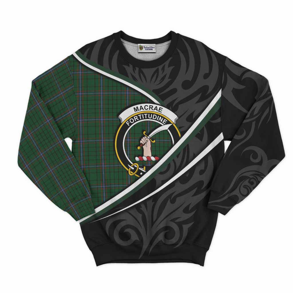 MacRae (McRae) Tartan Family Crest Sweatshirt Celtic Scottish Thistle Floral - Tartan Vibes Clothing