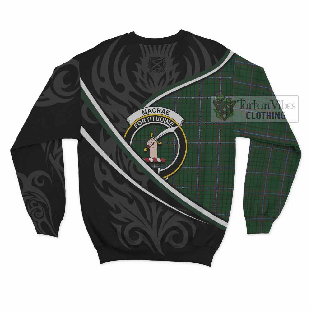 MacRae (McRae) Tartan Family Crest Sweatshirt Celtic Scottish Thistle Floral - Tartan Vibes Clothing