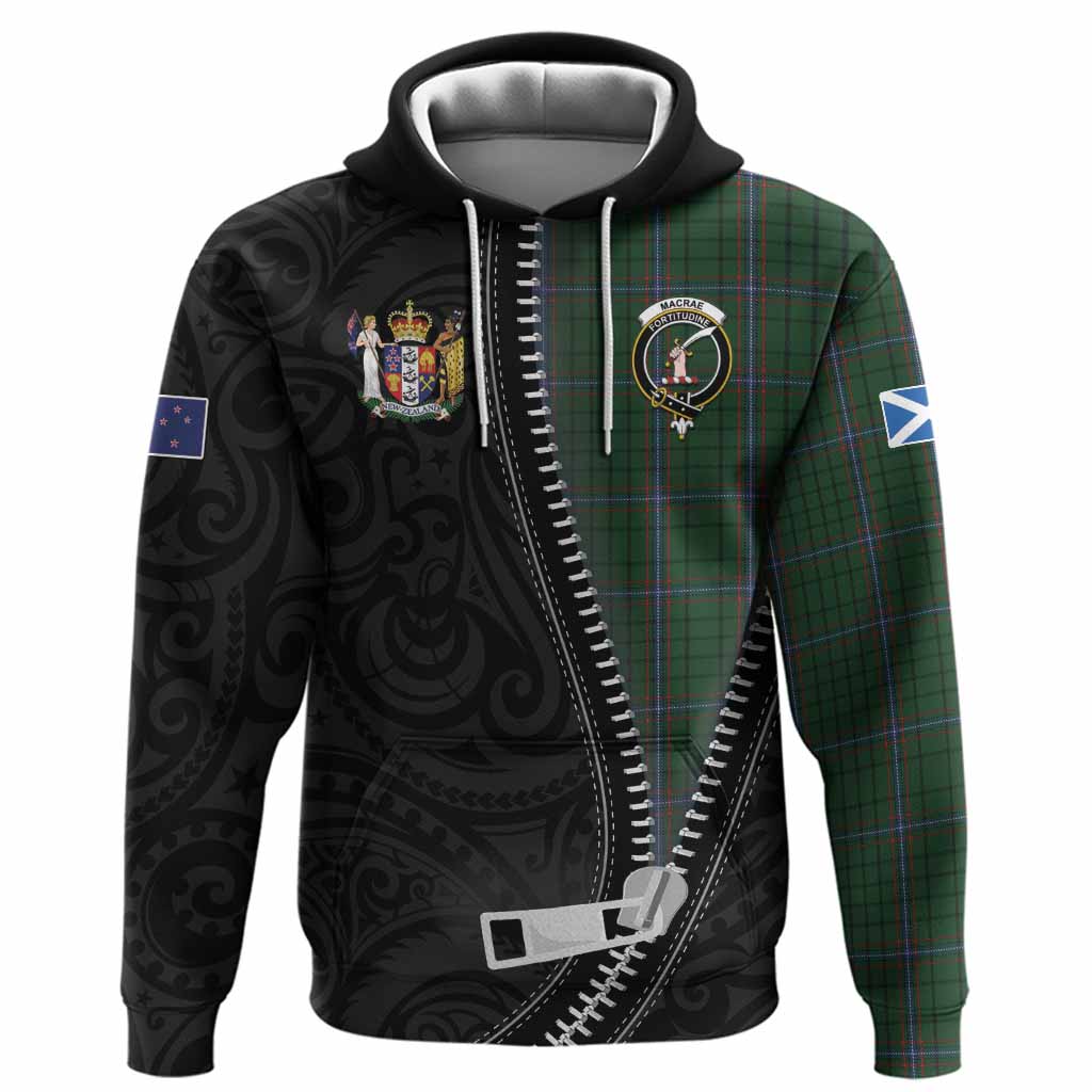 MacRae (McRae) Tartan Hoodie New Zealand Pattern Unique Zipper Stylized
