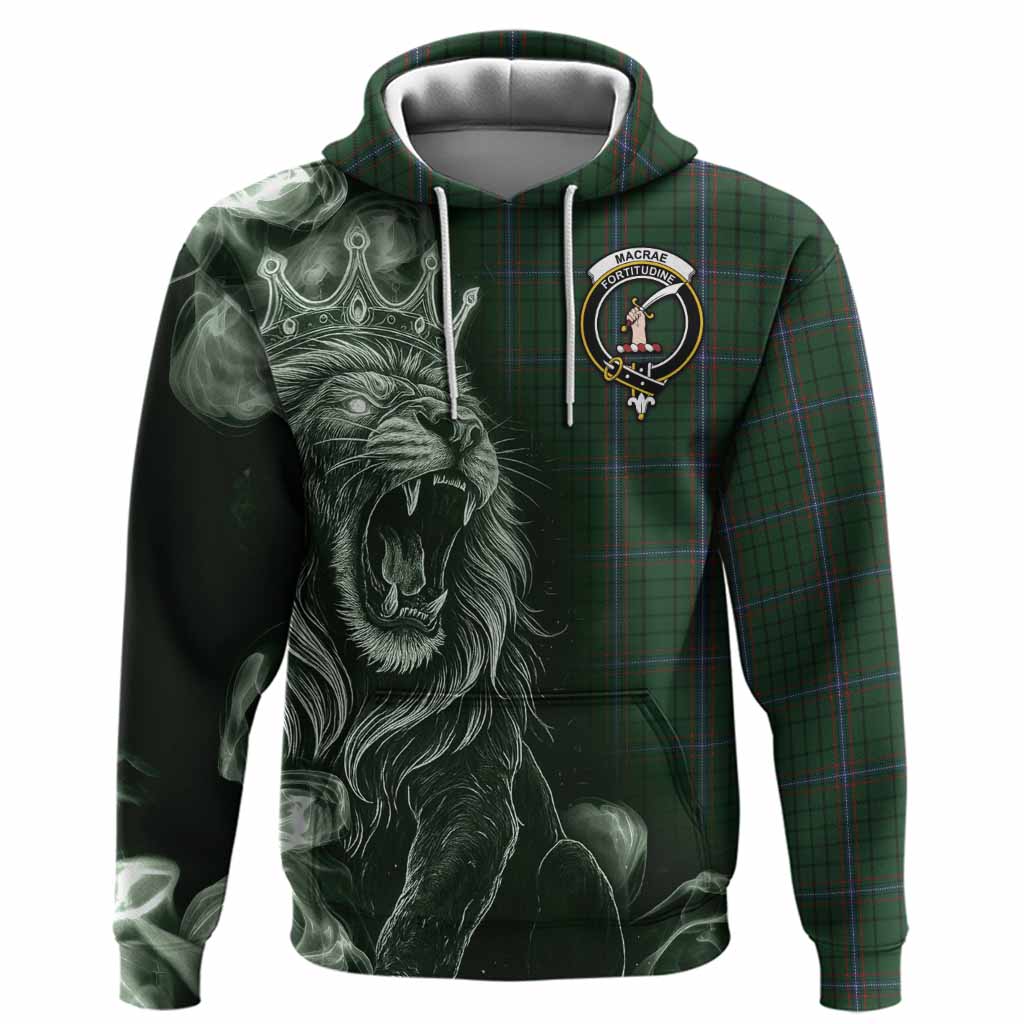 MacRae (McRae) Tartan Hoodie Roaring Lion Heritage
