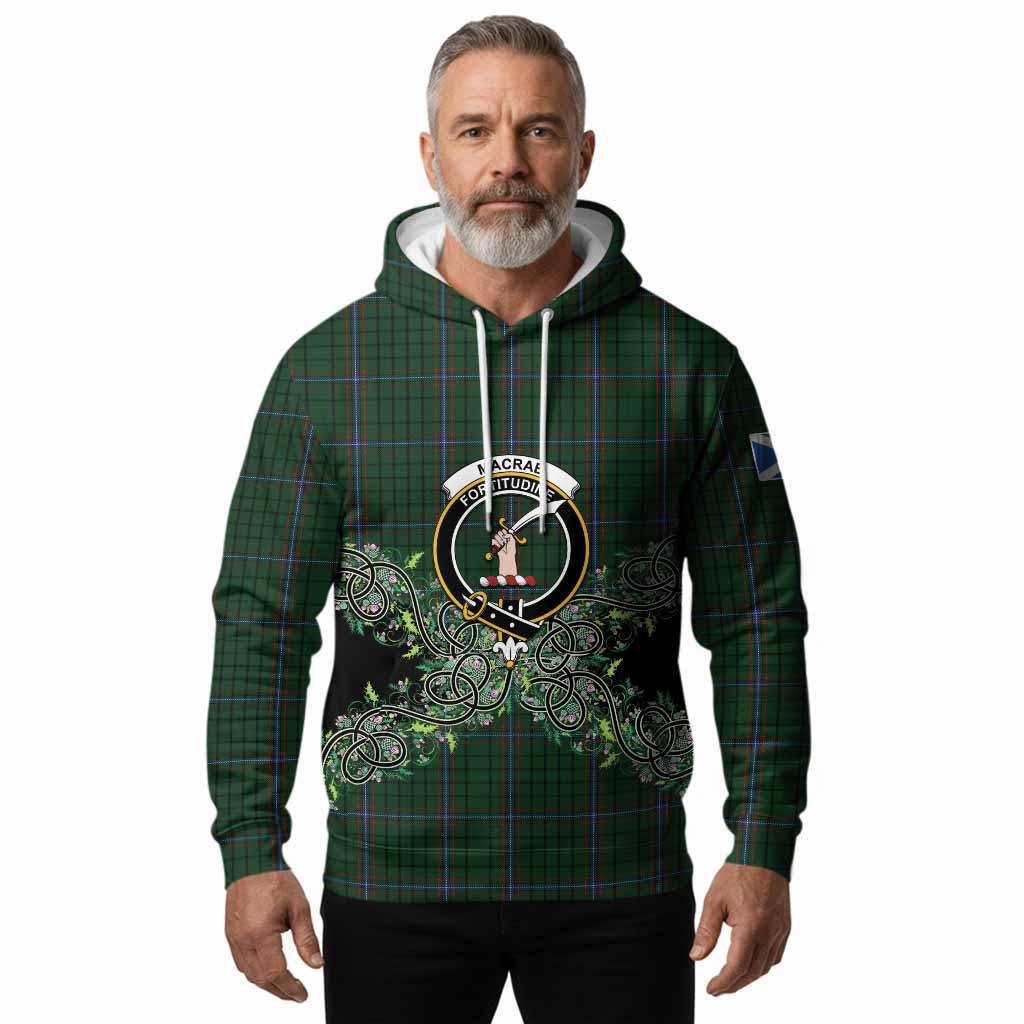 MacRae (McRae) Tartan Hoodie Thistle Scottish Spirit