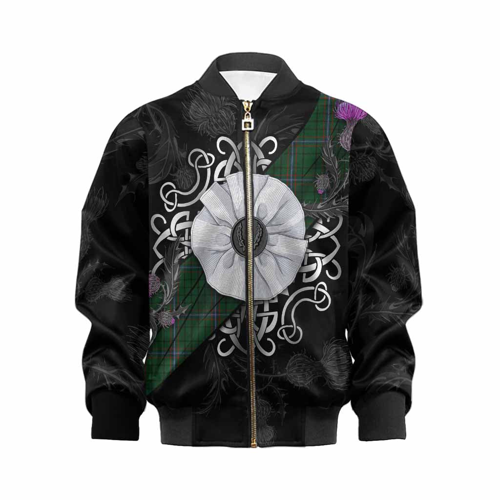 MacRae (McRae) Tartan Kid Bomber Jacket Jacobite White Rose Kid XS - Tartan Vibes Clothing