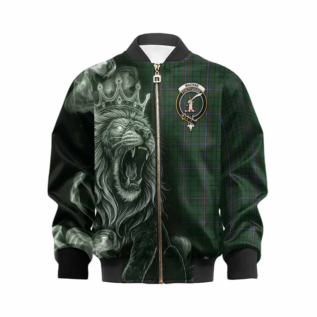 MacRae (McRae) Tartan Kid Bomber Jacket Roaring Lion Heritage