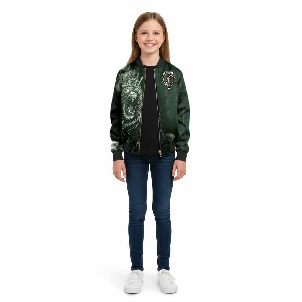 MacRae (McRae) Tartan Kid Bomber Jacket Roaring Lion Heritage