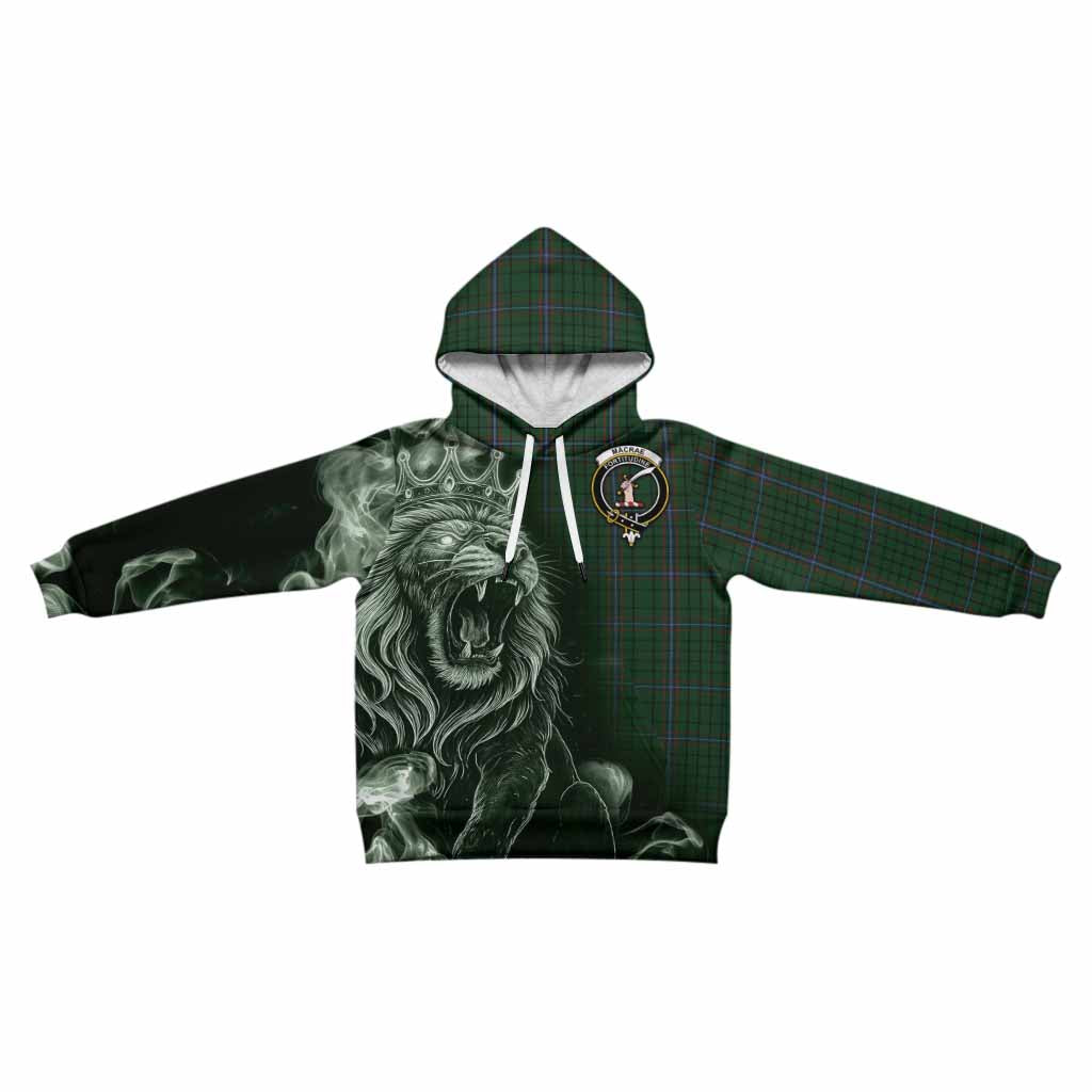 MacRae (McRae) Tartan Kid Hoodie Roaring Lion Heritage