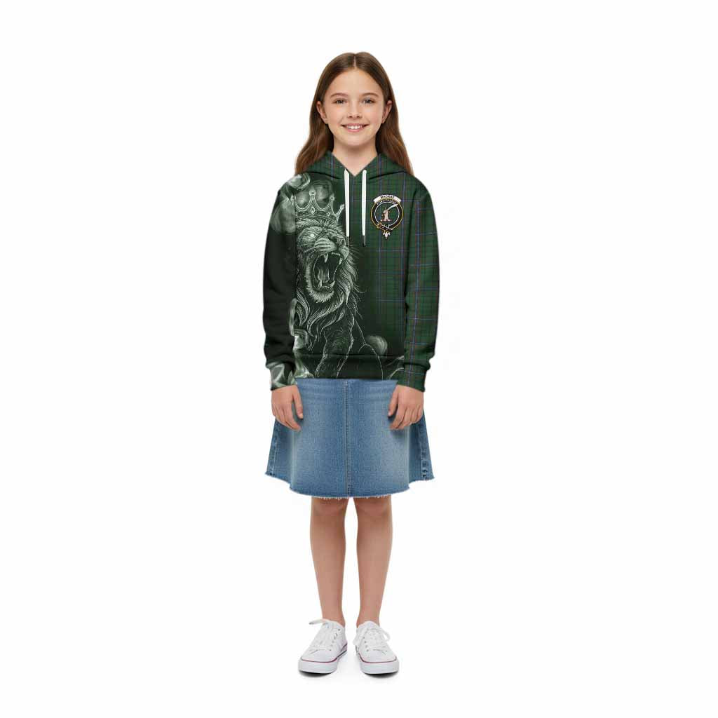 MacRae (McRae) Tartan Kid Hoodie Roaring Lion Heritage