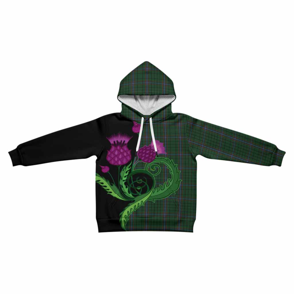 MacRae (McRae) Tartan Kid Hoodie Traditional Scottish Thistle