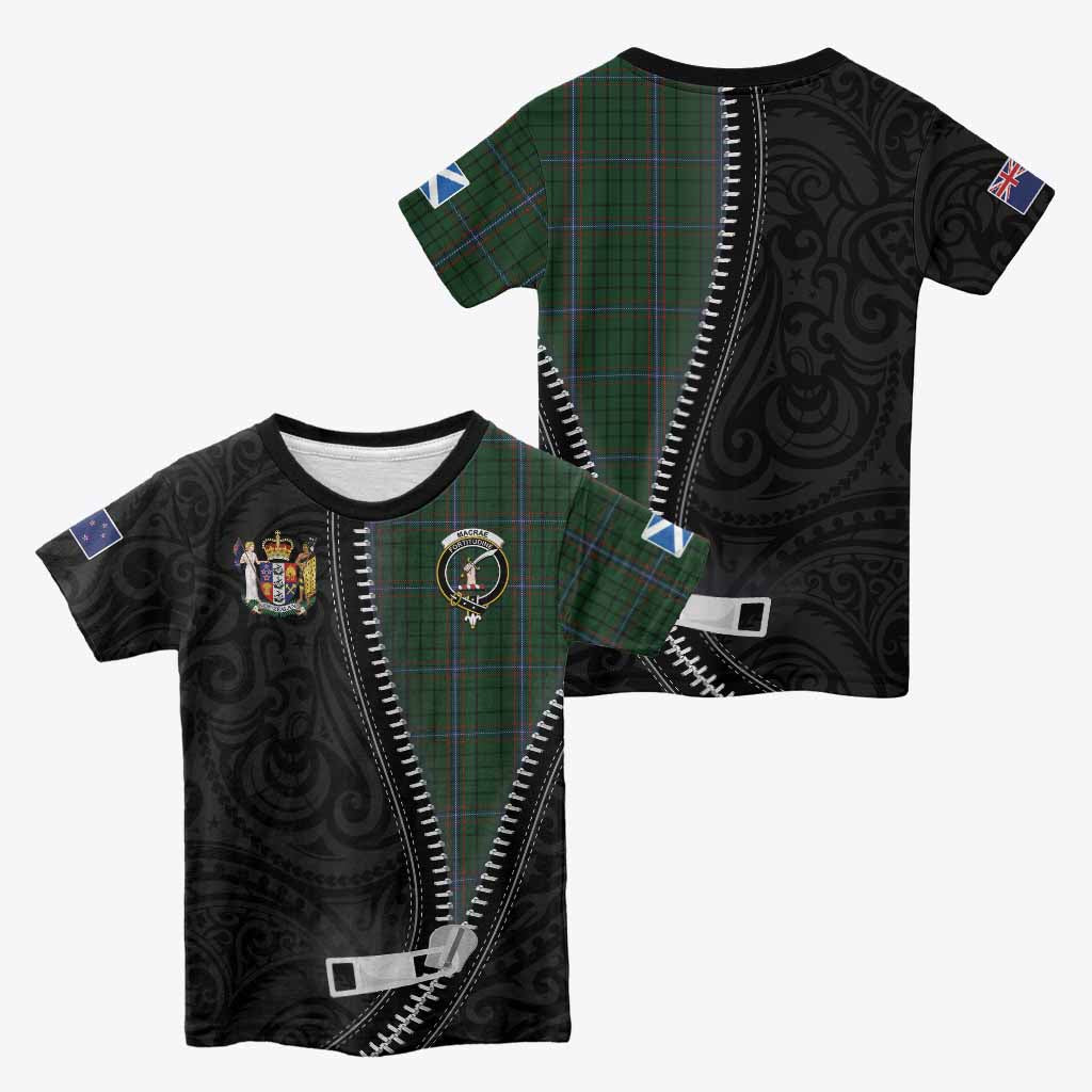 MacRae (McRae) Tartan Kid T-shirt New Zealand Pattern Unique Zipper Stylized