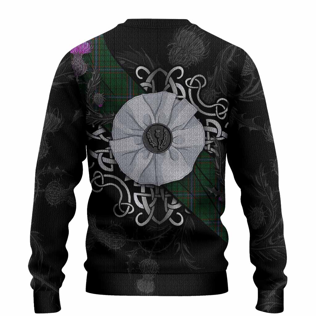 MacRae (McRae) Tartan Knitted Sweater Jacobite White Rose - Tartan Vibes Clothing