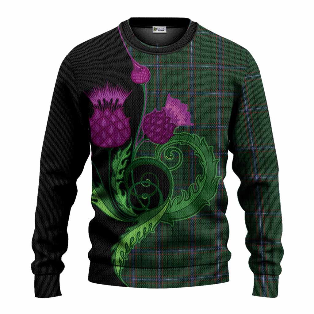 MacRae (McRae) Tartan Knitted Sweater Traditional Scottish Thistle