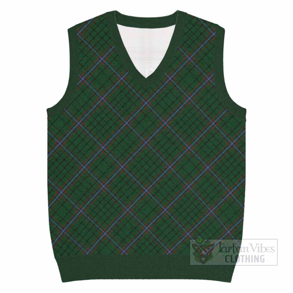 MacRae (McRae) Tartan  Knitted V-Neck Vest Cross Style