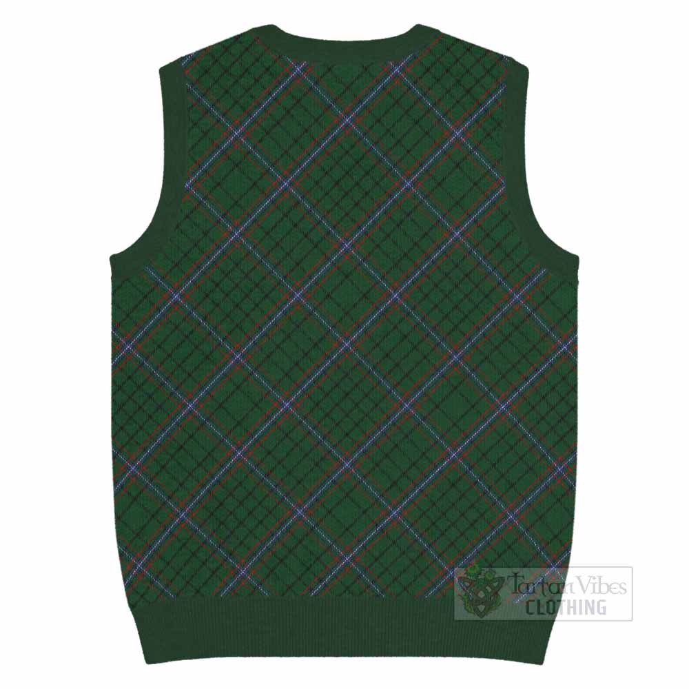 MacRae (McRae) Tartan  Knitted V-Neck Vest Cross Style