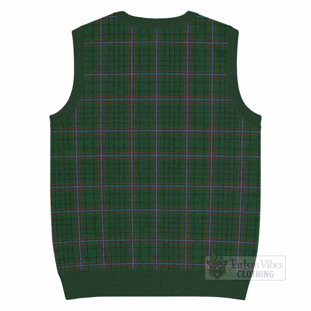 MacRae (McRae) Tartan Knitted V-Neck Vest with Family Crest - Tartan Vibes Clothing