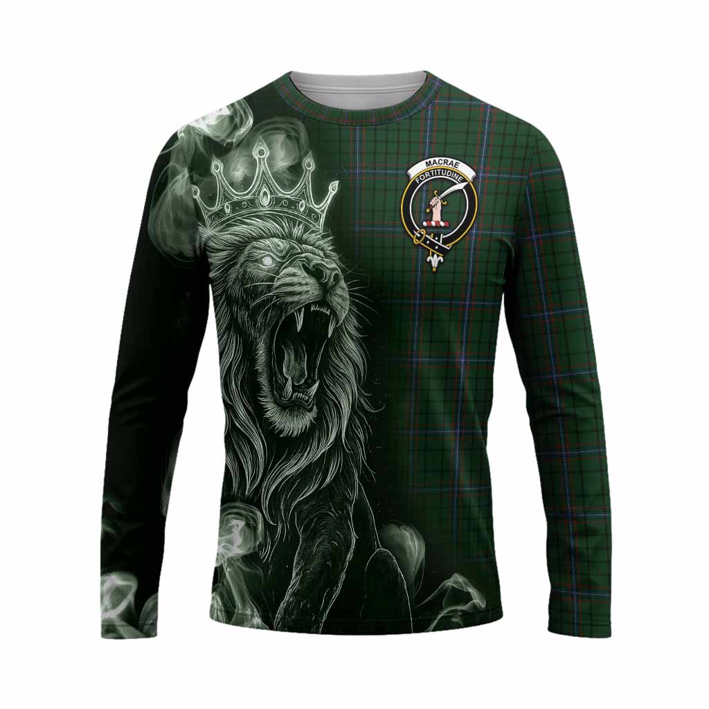 MacRae (McRae) Tartan Long Sleeve T-Shirt Roaring Lion Heritage