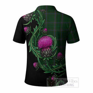 MacRae (McRae) Tartan Polo Shirt Resilient Scottish Thistle