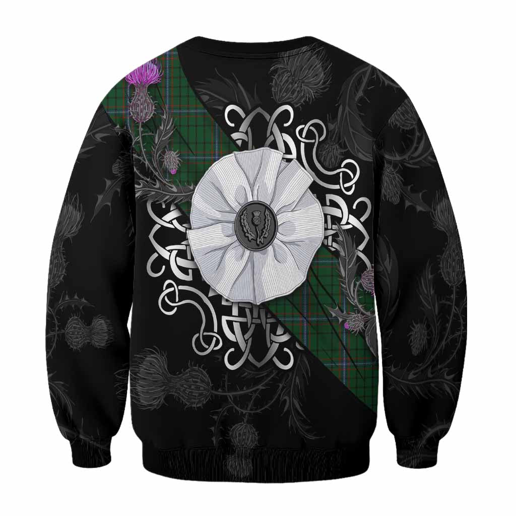 MacRae (McRae) Tartan Sweatshirt Jacobite White Rose - Tartan Vibes Clothing
