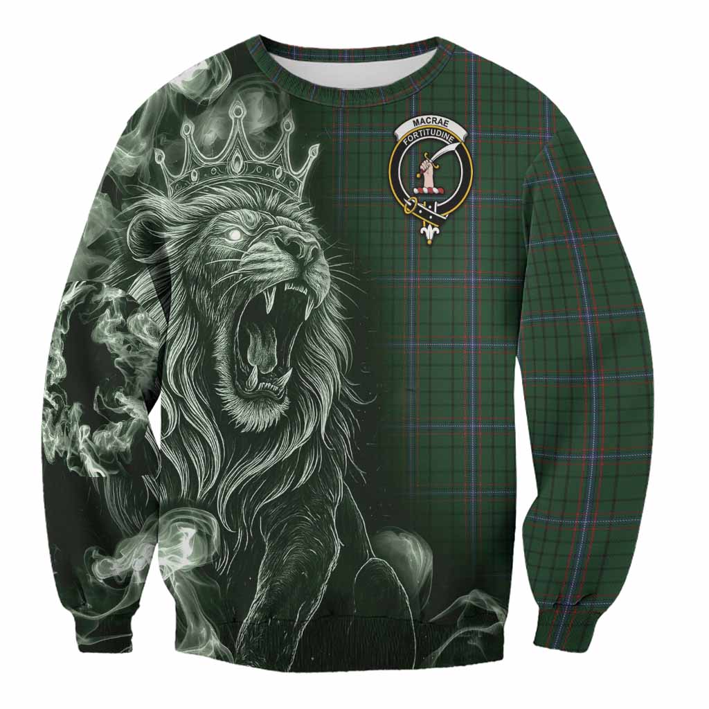 MacRae (McRae) Tartan Sweatshirt Roaring Lion Heritage