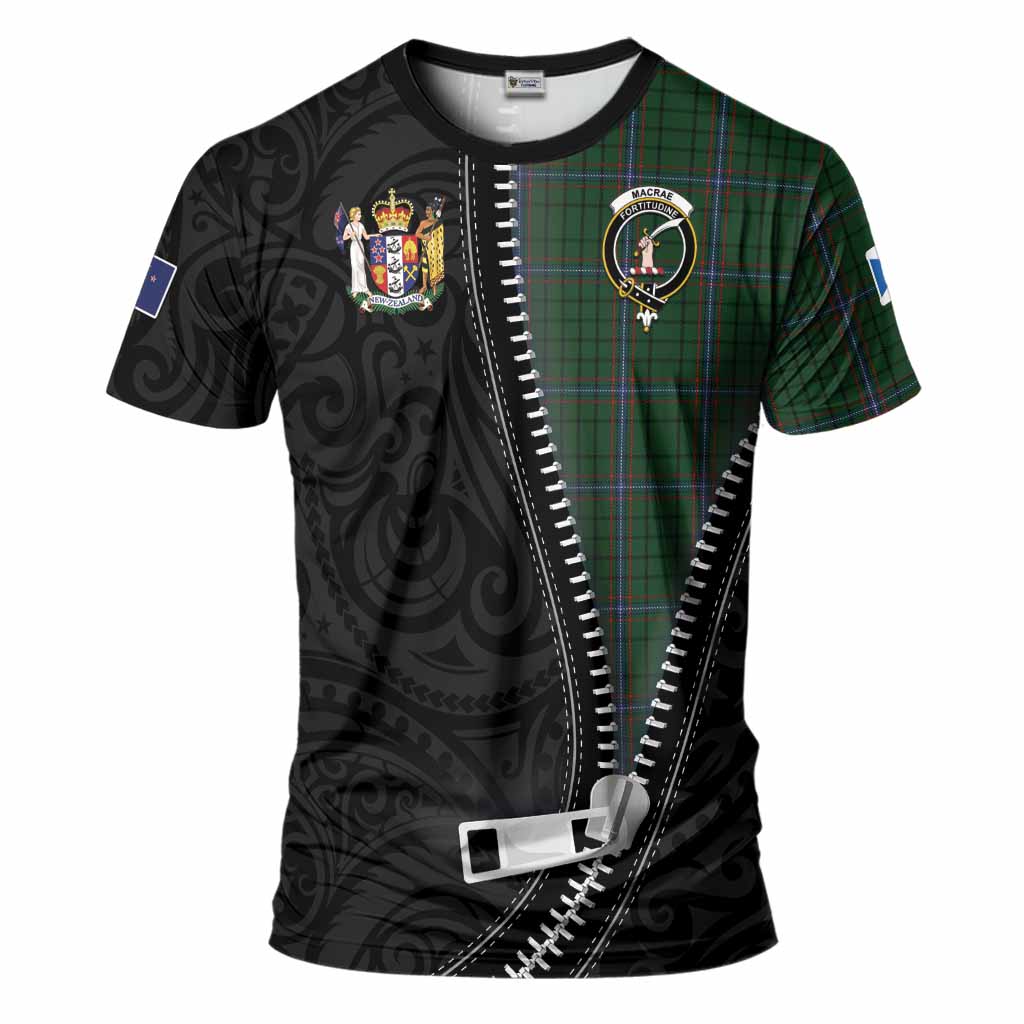 MacRae (McRae) Tartan T-Shirt New Zealand Pattern Unique Zipper Stylized