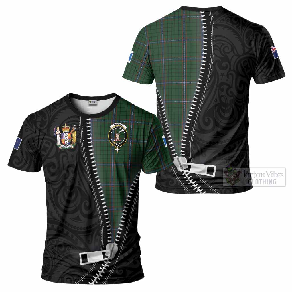 MacRae (McRae) Tartan T-Shirt New Zealand Pattern Unique Zipper Stylized