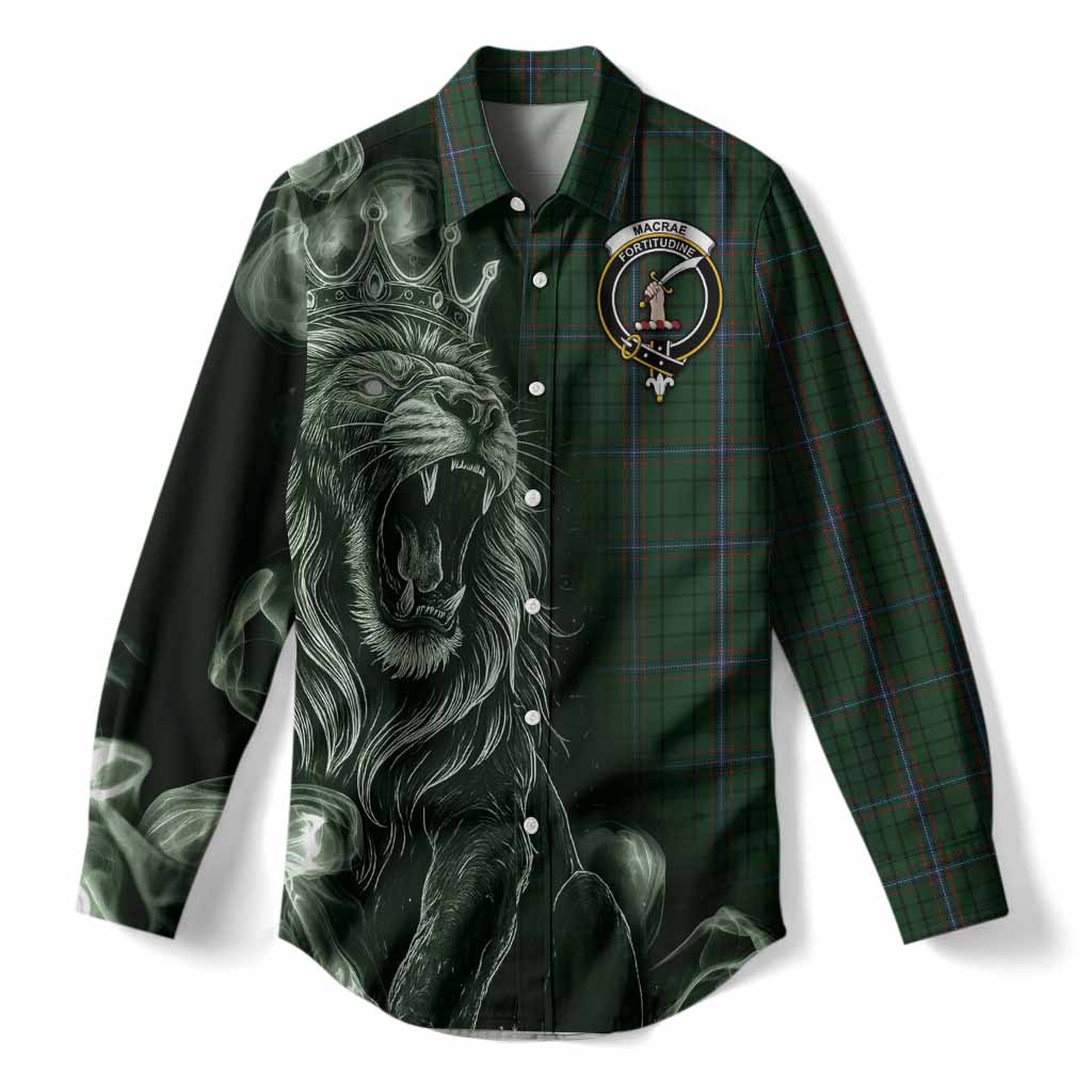 MacRae (McRae) Tartan Women Casual Shirt Roaring Lion Heritage