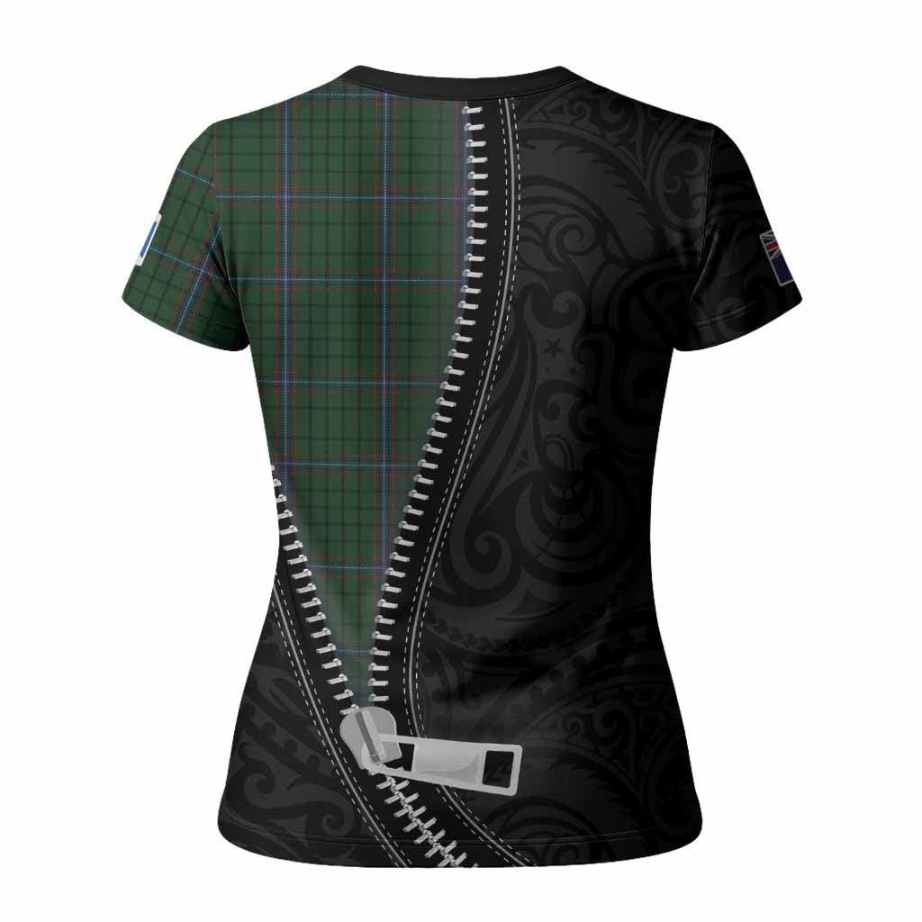 MacRae (McRae) Tartan Women T shirt New Zealand Pattern Unique Zipper Stylized