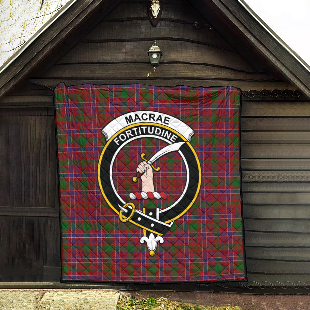 macrae-red-tartan-quilt-with-family-crest