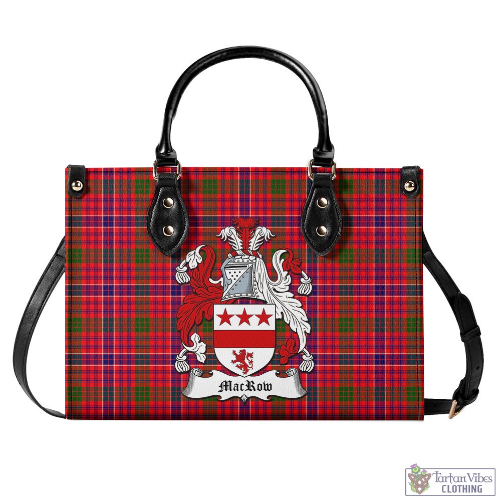 MacRow Tartan Luxury Leather Handbags with Family Crest - Tartan Vibes Clothing