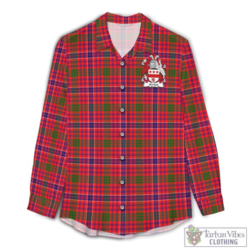 MacRow Tartan Women's Casual Shirt with Family Crest Female - Tartan Vibes Clothing