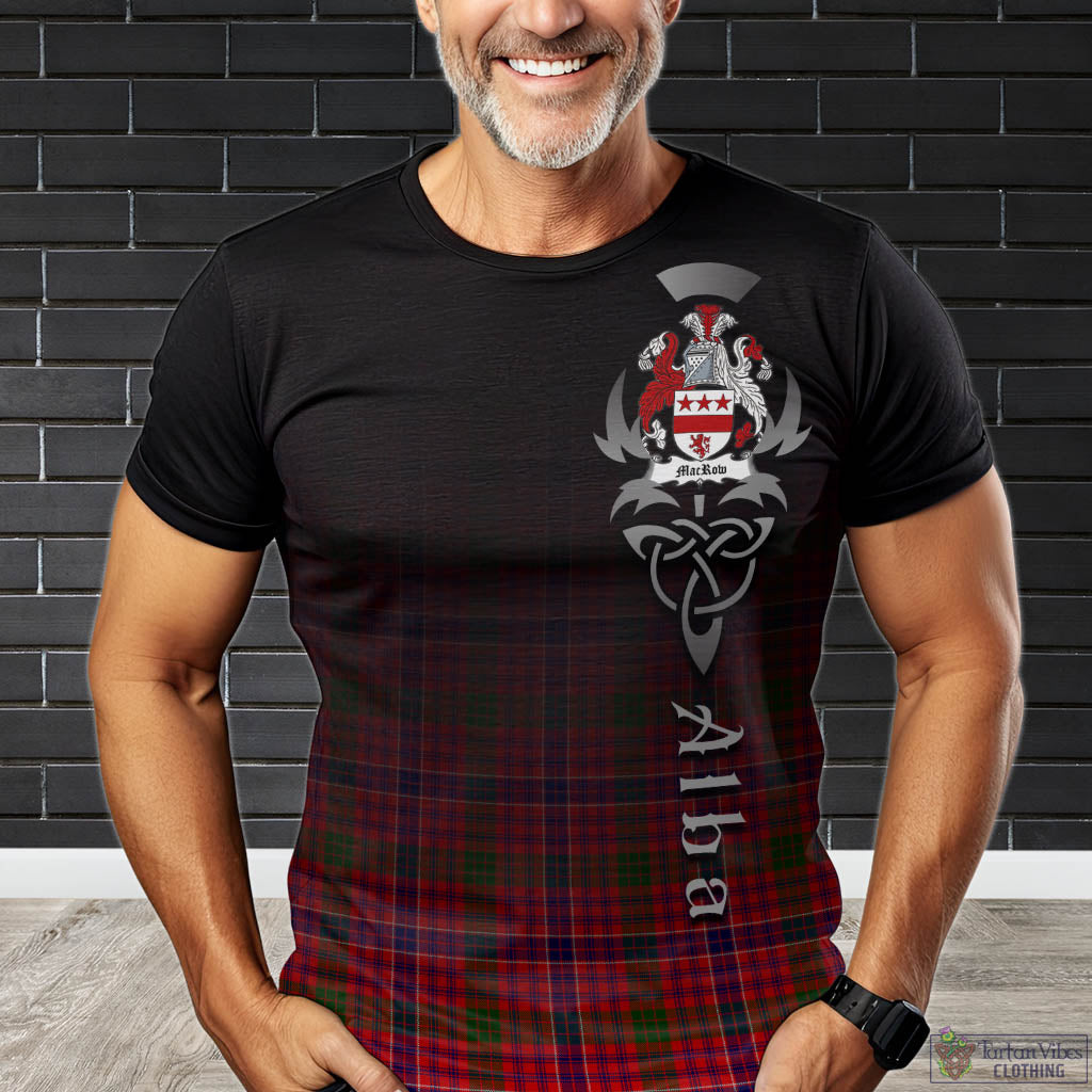 MacRow Tartan T-Shirt Featuring Alba Gu Brath Family Crest Celtic Inspired Kid's Shirt - Tartan Vibes Clothing