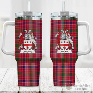 MacRow Tartan and Family Crest Tumbler with Handle