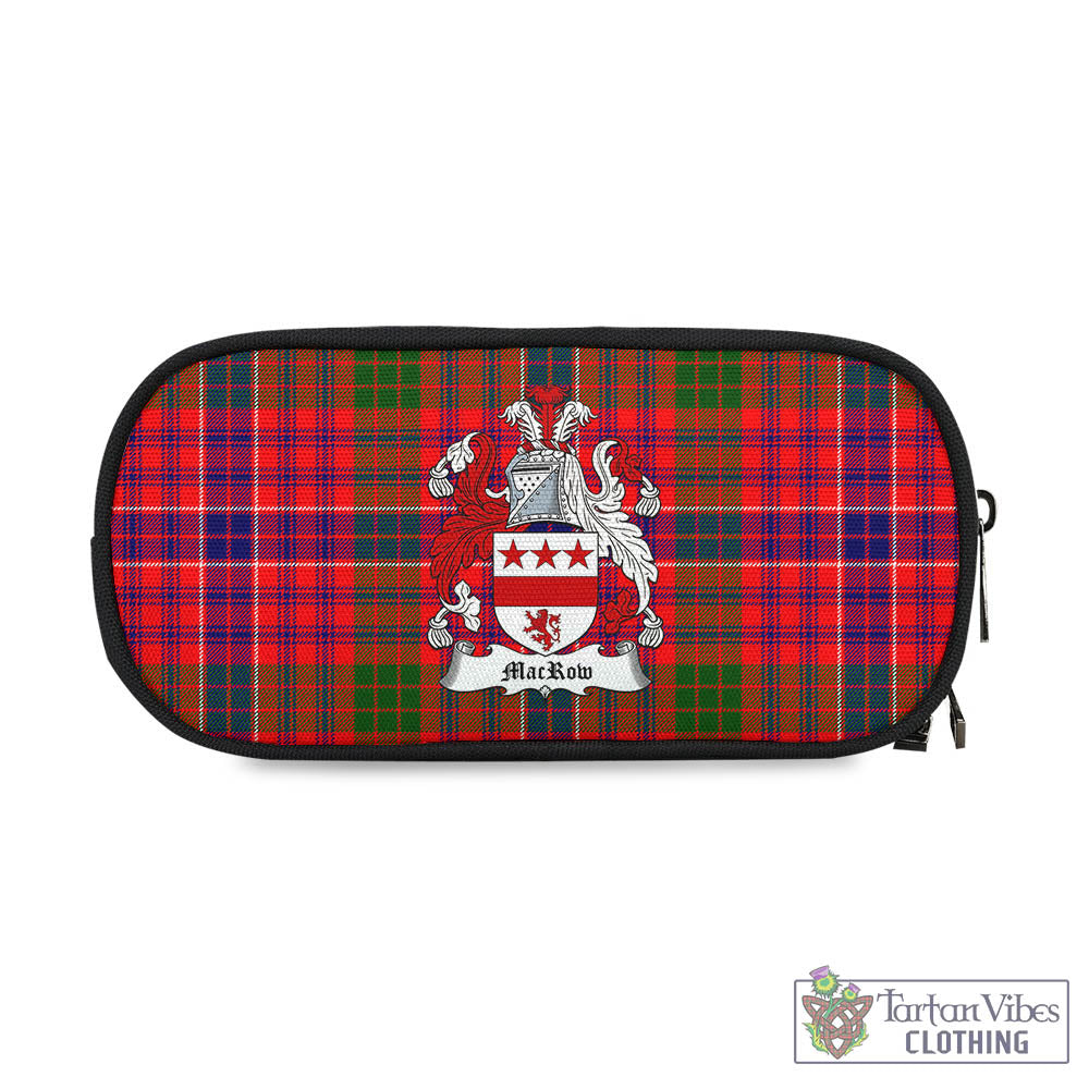 MacRow Tartan Pen and Pencil Case with Family Crest One Size 4.13*8.74 inch - Tartan Vibes Clothing