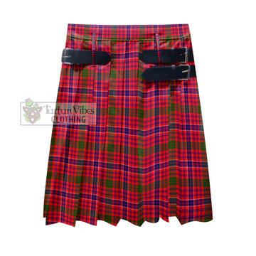 MacRow Tartan Men's Pleated Skirt - Fashion Casual Retro Scottish Kilt Style