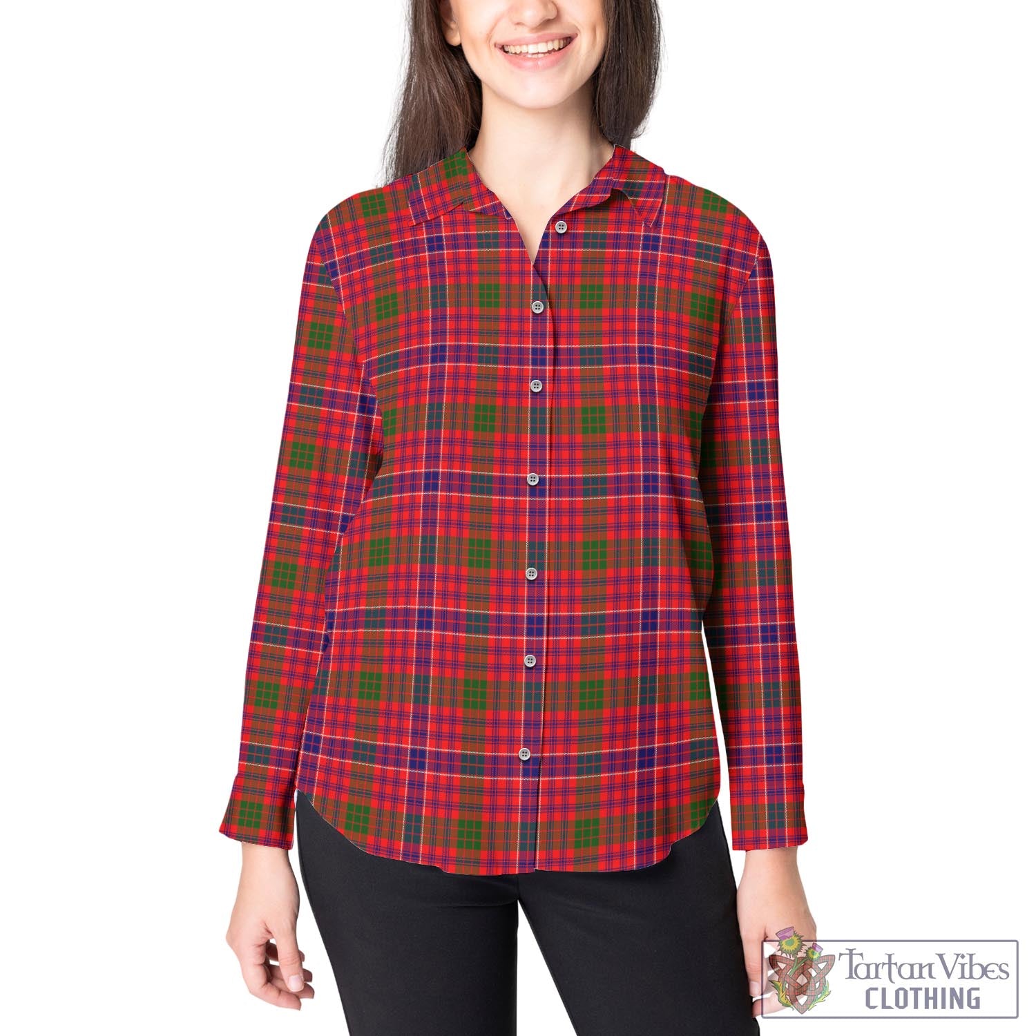 MacRow Tartan Women's Casual Shirt - Tartan Vibes Clothing