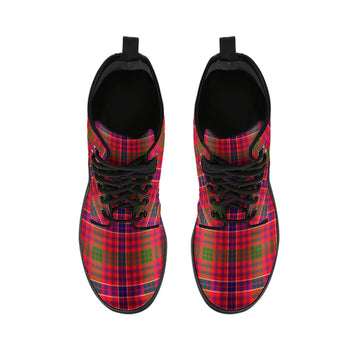 MacRow Tartan Leather Boots - Tartan Vibes Clothing