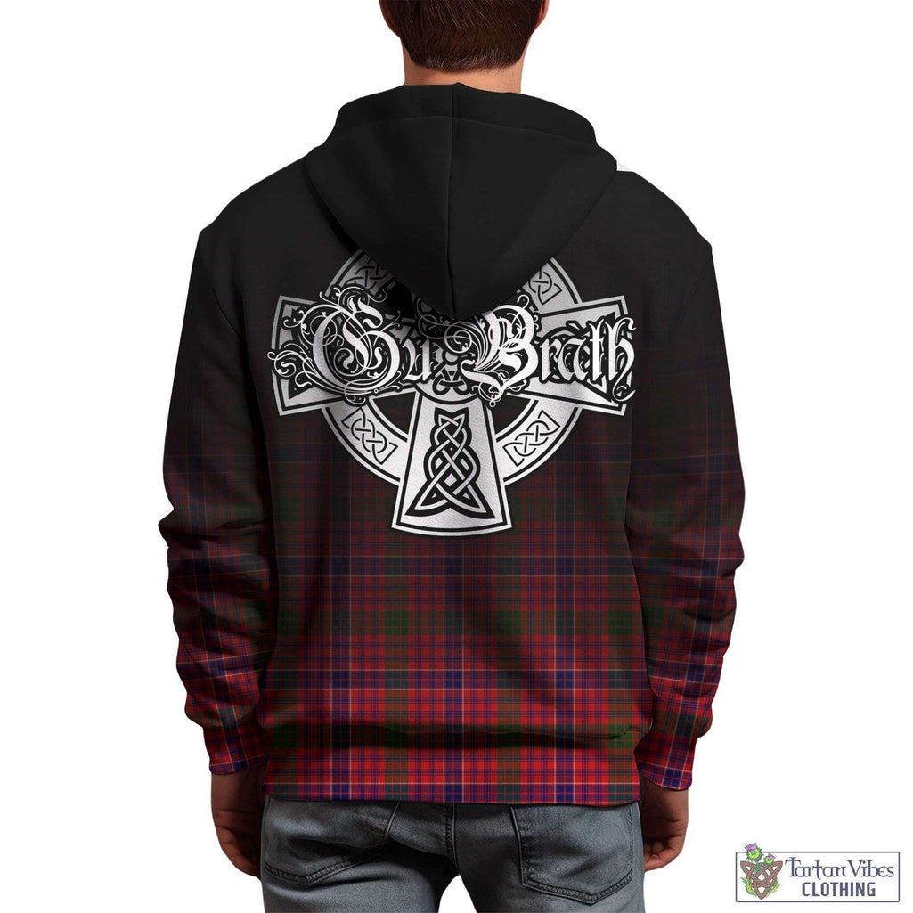 MacRow Tartan Hoodie Featuring Alba Gu Brath Family Crest Celtic Inspired - Tartan Vibes Clothing