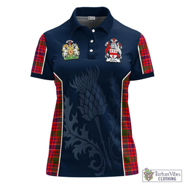 MacRow Tartan Women's Polo Shirt with Family Crest and Scottish Thistle Vibes Sport Style - Tartan Vibes Clothing