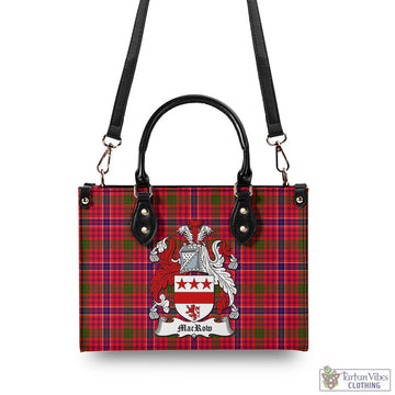 MacRow Tartan Luxury Leather Handbags with Family Crest - Tartan Vibes Clothing
