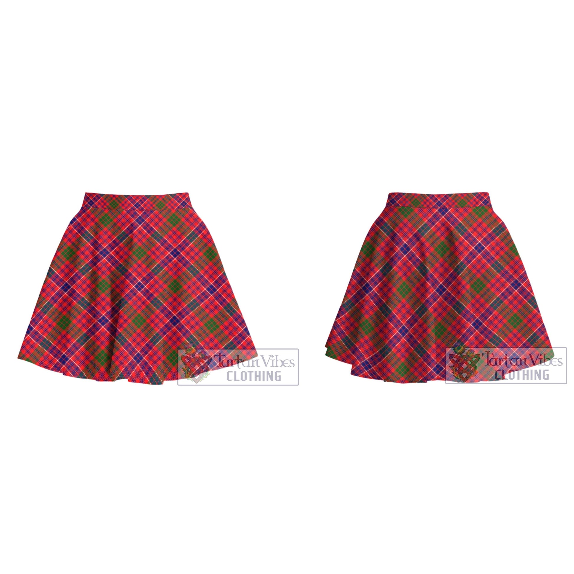 MacRow Tartan Women's Plated Mini Skirt Cross Style - Tartan Vibes Clothing