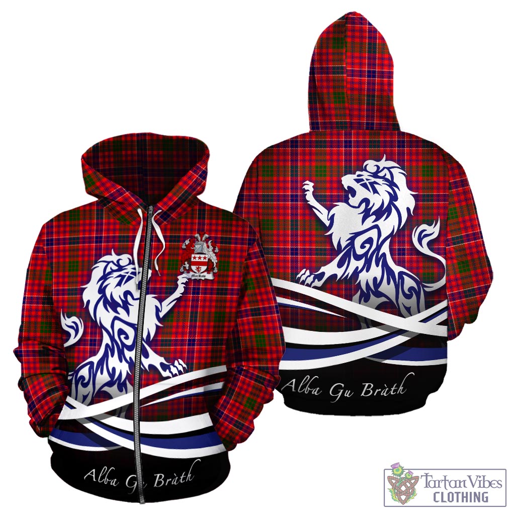 MacRow Tartan Hoodie with Alba Gu Brath Regal Lion Emblem - Tartan Vibes Clothing