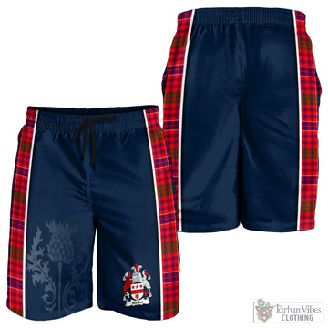 MacRow Tartan Men's Shorts with Family Crest and Scottish Thistle Vibes Sport Style - Tartan Vibes Clothing