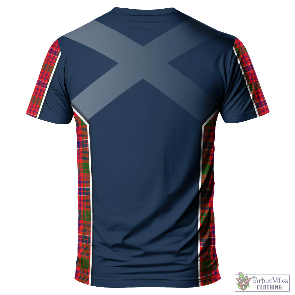 MacRow Tartan T-Shirt with Family Crest and Scottish Thistle Vibes Sport Style - Tartan Vibes Clothing