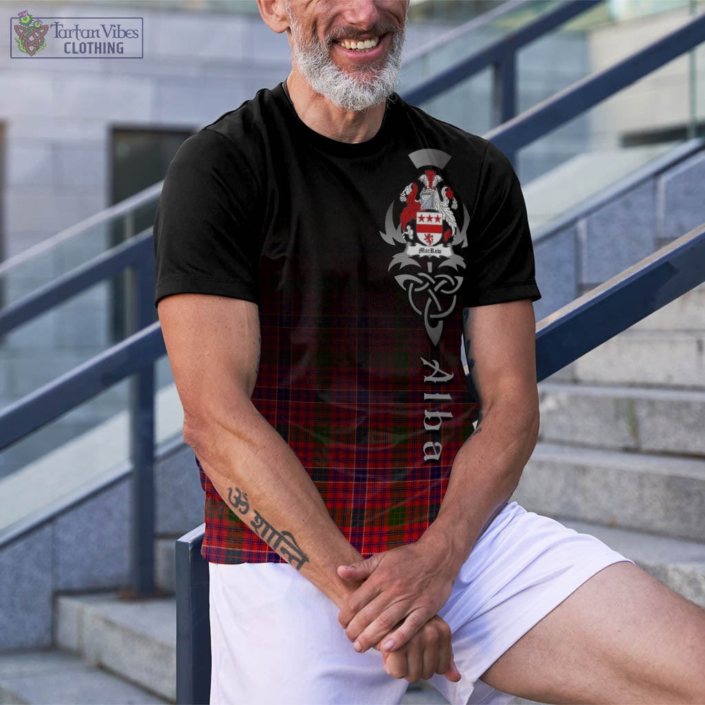 MacRow Tartan T-Shirt Featuring Alba Gu Brath Family Crest Celtic Inspired - Tartan Vibes Clothing