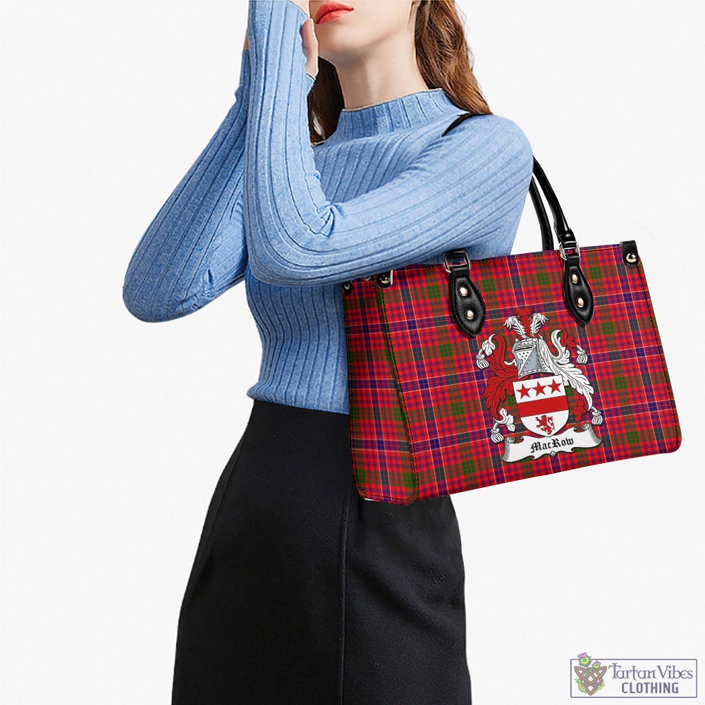 MacRow Tartan Luxury Leather Handbags with Family Crest - Tartan Vibes Clothing