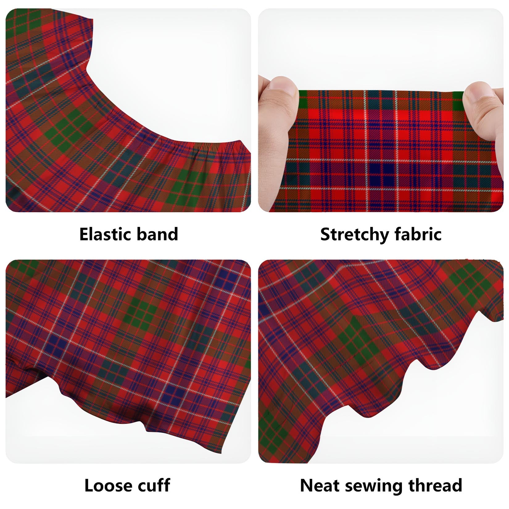 MacRow Tartan Off Shoulder Long Dress - Tartan Vibes Clothing