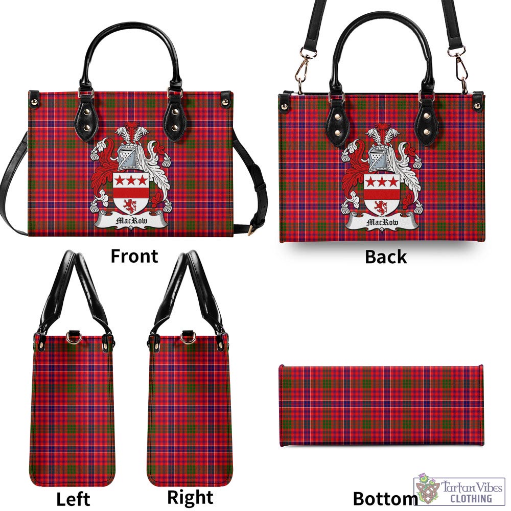 MacRow Tartan Luxury Leather Handbags with Family Crest - Tartan Vibes Clothing