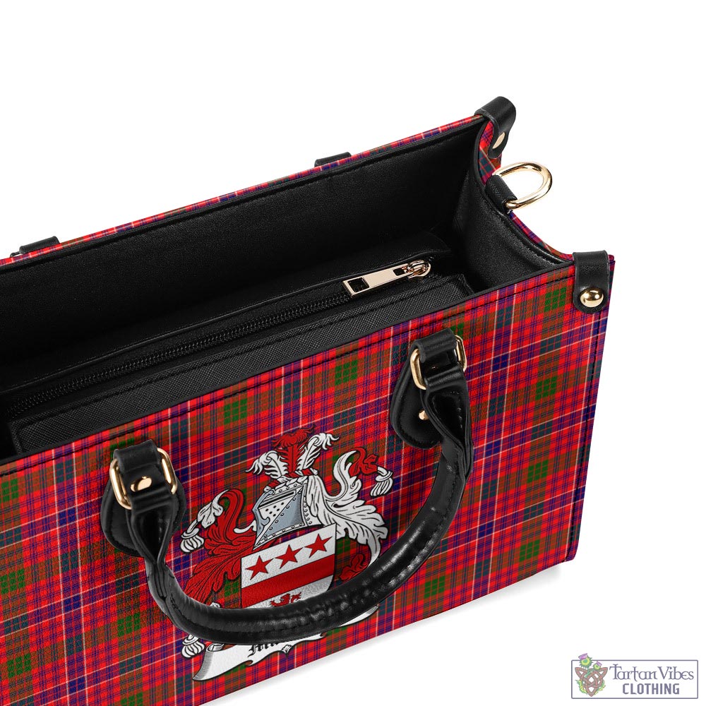 MacRow Tartan Luxury Leather Handbags with Family Crest - Tartan Vibes Clothing
