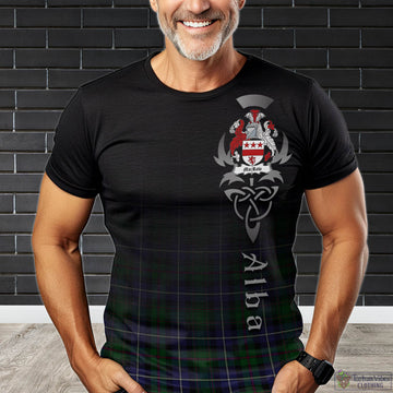 MacRow Hunting Tartan T-Shirt Featuring Alba Gu Brath Family Crest Celtic Inspired Kid's Shirt - Tartan Vibes Clothing