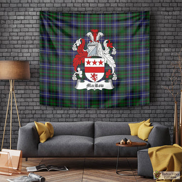 MacRow Hunting Tartan Tapestry Wall Hanging and Home Decor for Room with Family Crest Tapestry - Tartan Vibes Clothing