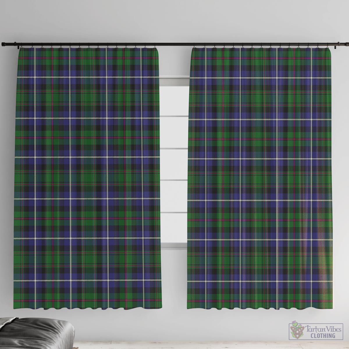 MacRow Hunting Tartan Window Curtain