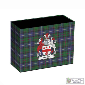 MacRow Hunting Tartan Pen Holder with Family Crest - Tartan Vibes Clothing